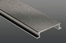 AQGX – Aluminio anodizado gris cuarzo cepillado cruzado