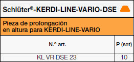  Schlüter®-KERDI-LINE-VARIO-DSE 23