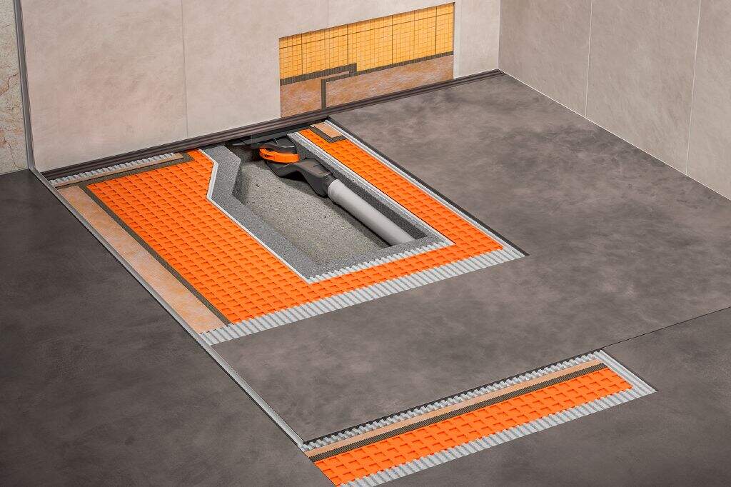 Sistema para duchas con desagüe lineal a nivel suelo Schlüter  Kerdi-Line-Vario - Construcción (Materiales) - Sistema para duchas con  desagüe lineal a nivel suelo