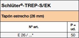Accesorio para Schlüter®-TREP-S / -S-E