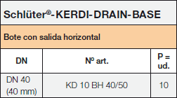 Schlüter®-KERDI-DRAIN-BASE
