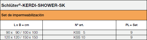 <a name='sk'></a>Schlüter®-KERDI-SHOWER-SK /-SKB
