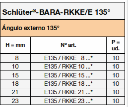 BARA-RKKE/E 135°