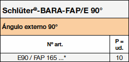 Schlüter-BARA-FAP-E-90