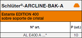 Schlüter®-ARCLINE-BAK en combinación con la colección EDITION 400 / EDITION 11 de KEUCO