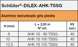 Schlüter®-DILEX-AHK-TSSG