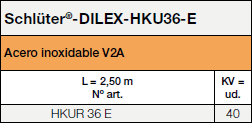 Schlüter®-DILEX-HKU36-E