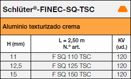 Schlüter®-FINEC-SQ-TSC