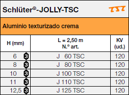 Schlüter®-JOLLY-TSC