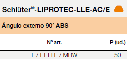 Schlüter®-LIPROTEC-LLE-AC/E
