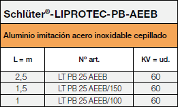 <a name='aeeb'></a>Schlüter®-LIPROTEC-PB-AEEB