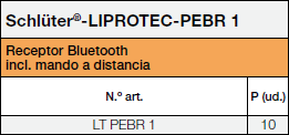 Schlüter-LIPROTEC-PEBR1
