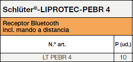 Schlüter-LIPROTEC-PEBR4