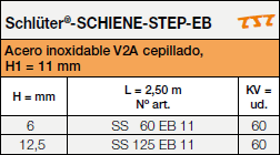 <a name='3'></a>Schlüter®-SCHIENE-STEP-EB para colocación sobre cerámica antigua