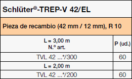 Schlüter TREP-V 42/EL
